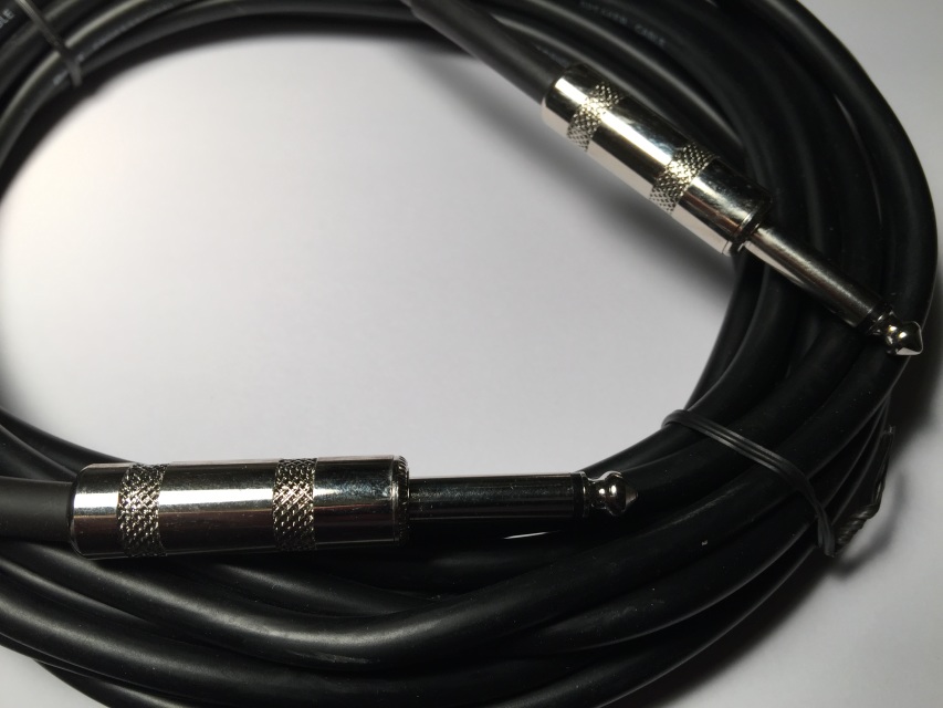 15' Black Shielded Speaker Cable (1/4